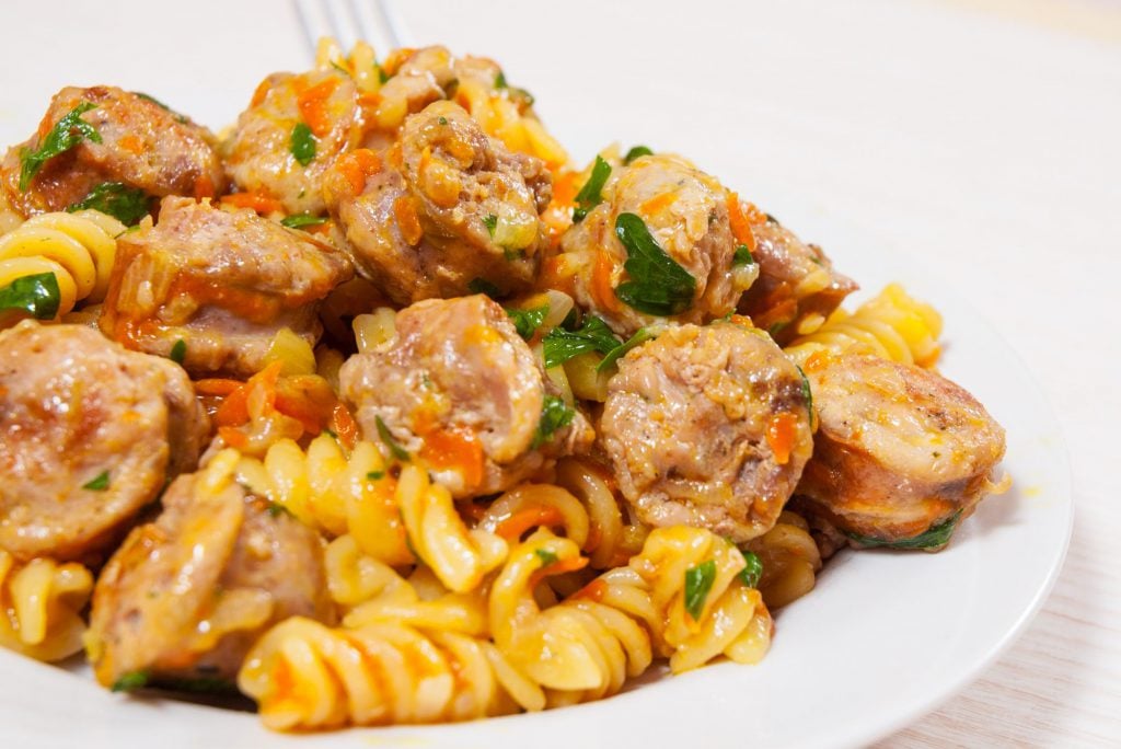 Weight Watchers Italian Sausage and Pepper Pasta