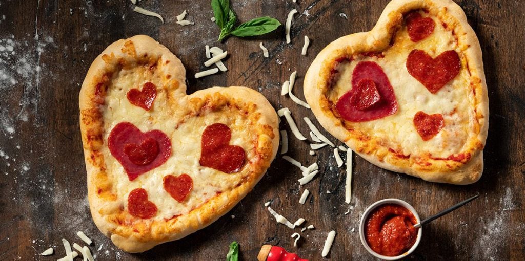 Personal Pan Heart Shaped Pizza