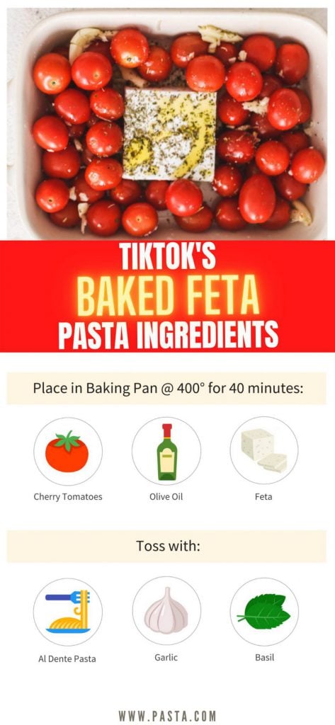 TikTok's Baked Feta Pasta Ingredients