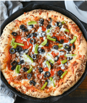 Easy Skillet Pan Combination Pizza