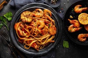 Rasta Pasta with Shrimp
