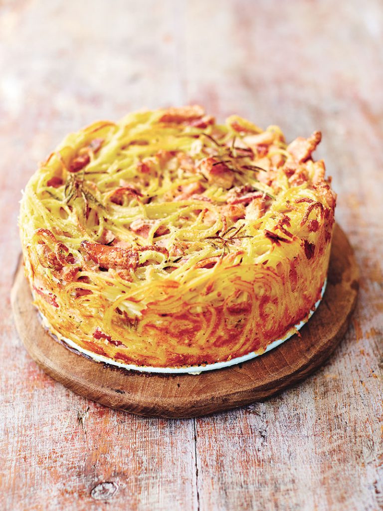 Jamie Oliver's Carbonara Cake