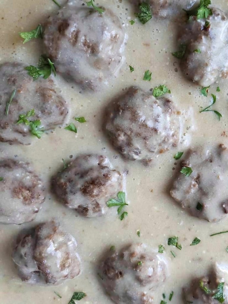 Gluten-Free Swedish Meatballs Recipe with Gravy