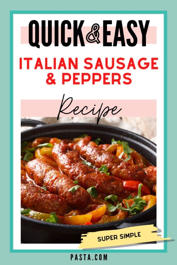 Authentic Italian Sausage and Peppers Recipe