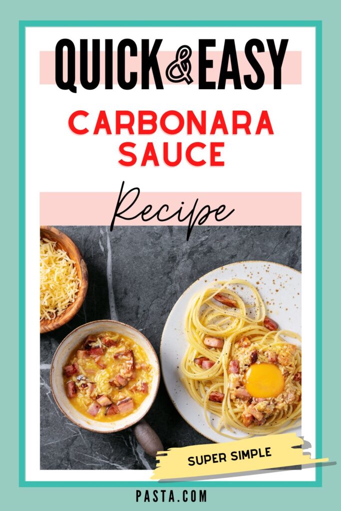Carbonara Sauce Recipe 
