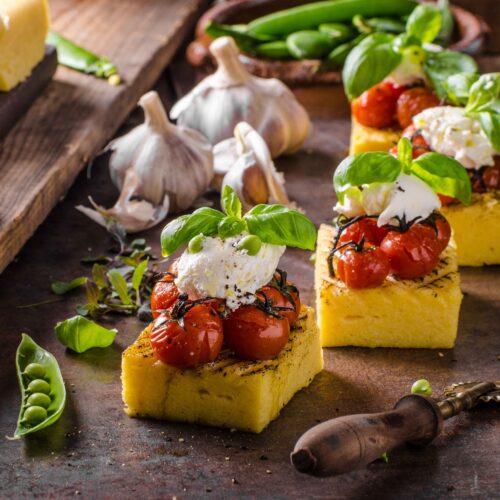Grilled Polenta with Tomato