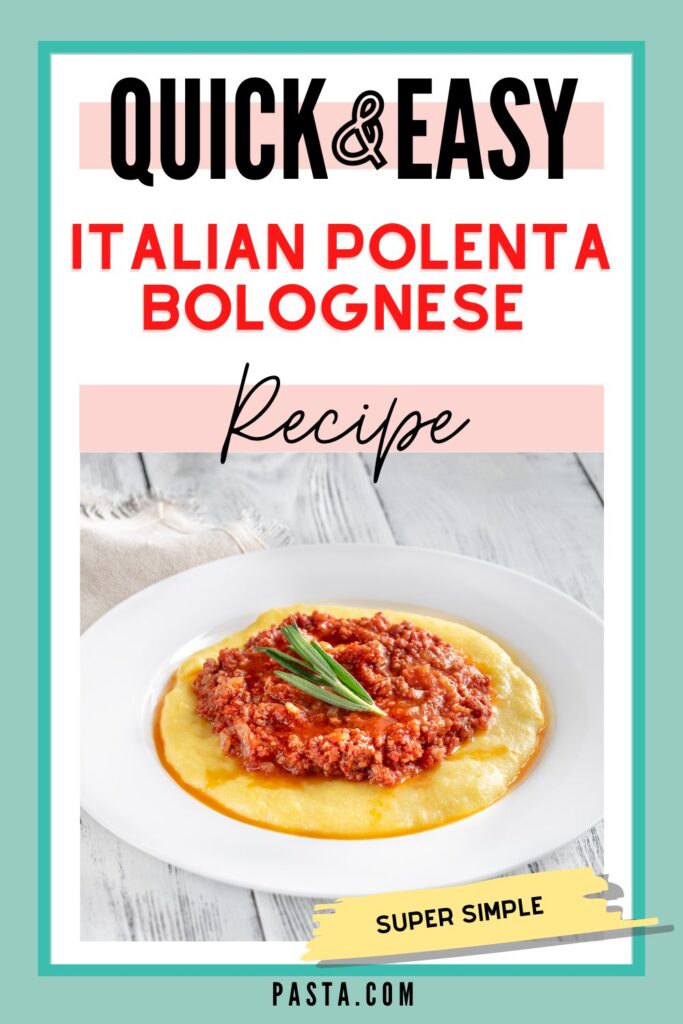 Italian Polenta Bolognese Recipe