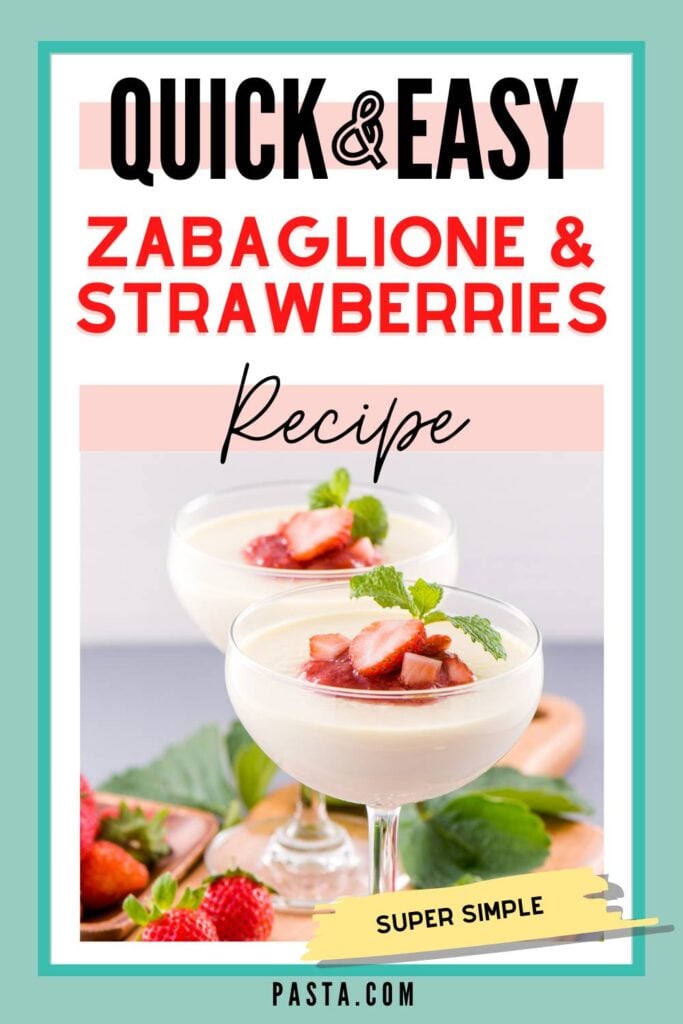 Zabaglione with Strawberries Recipe