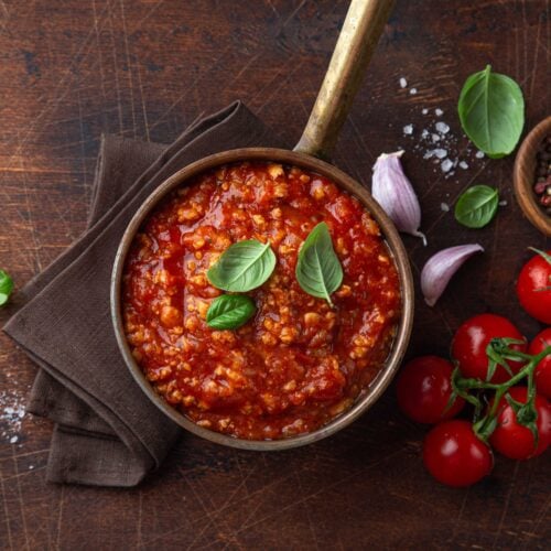 Spaghetti Sauce Recipe with Tomato Sauce