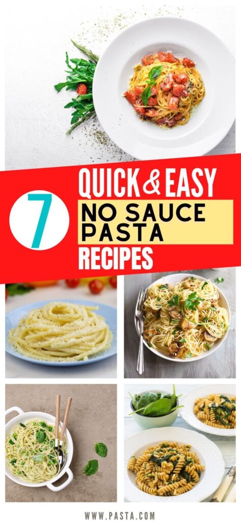 No Sauce Pasta Recipes