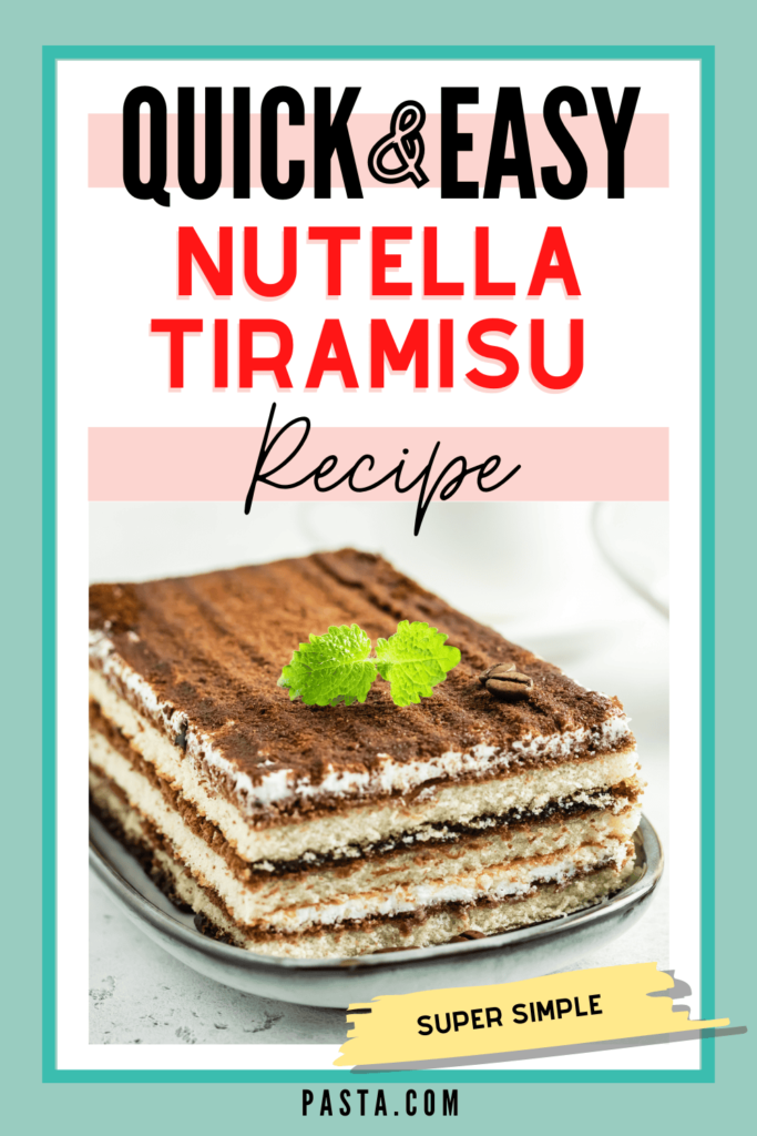 Nutella Tiramisu Recipe