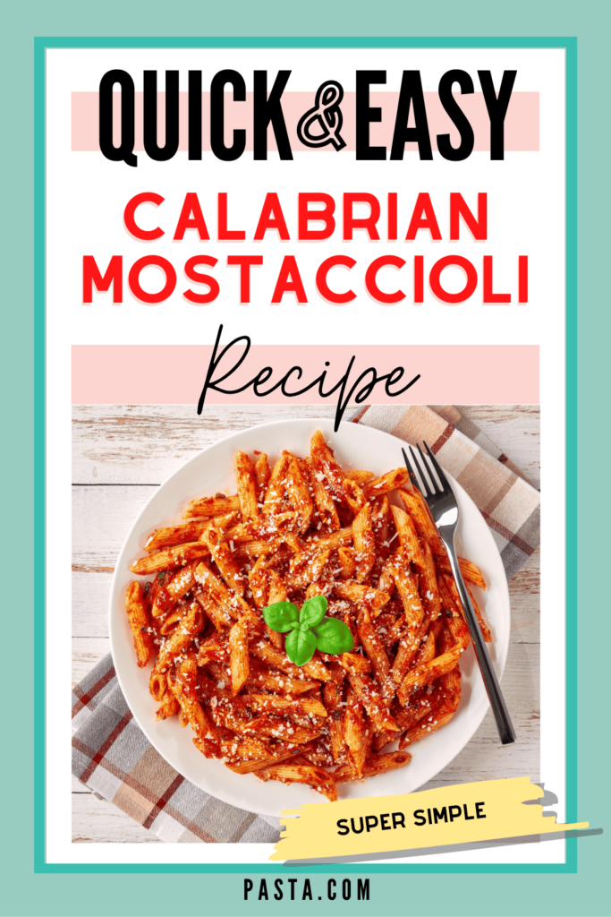 Calabrian Mostaccioli Recipe