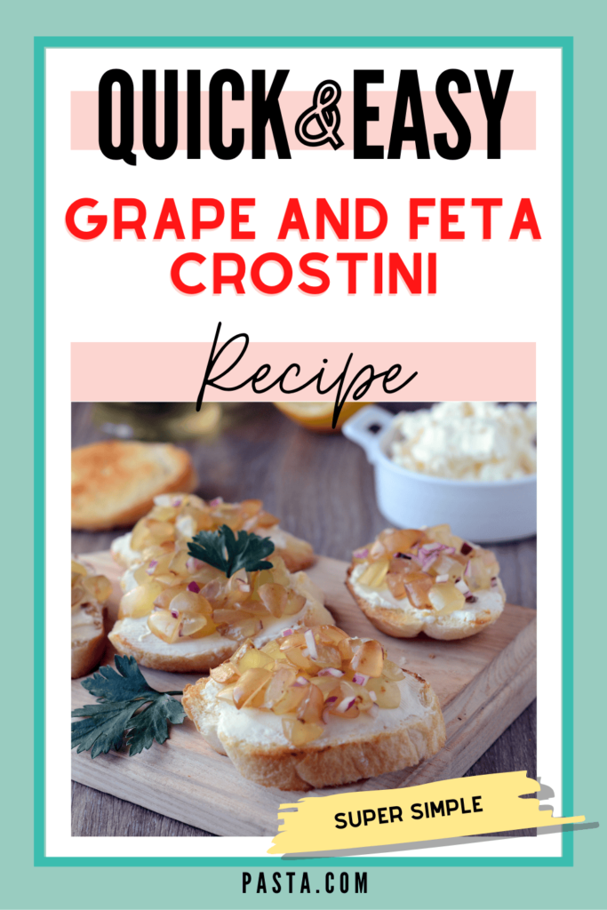 Grape and Feta Crostini Recipe