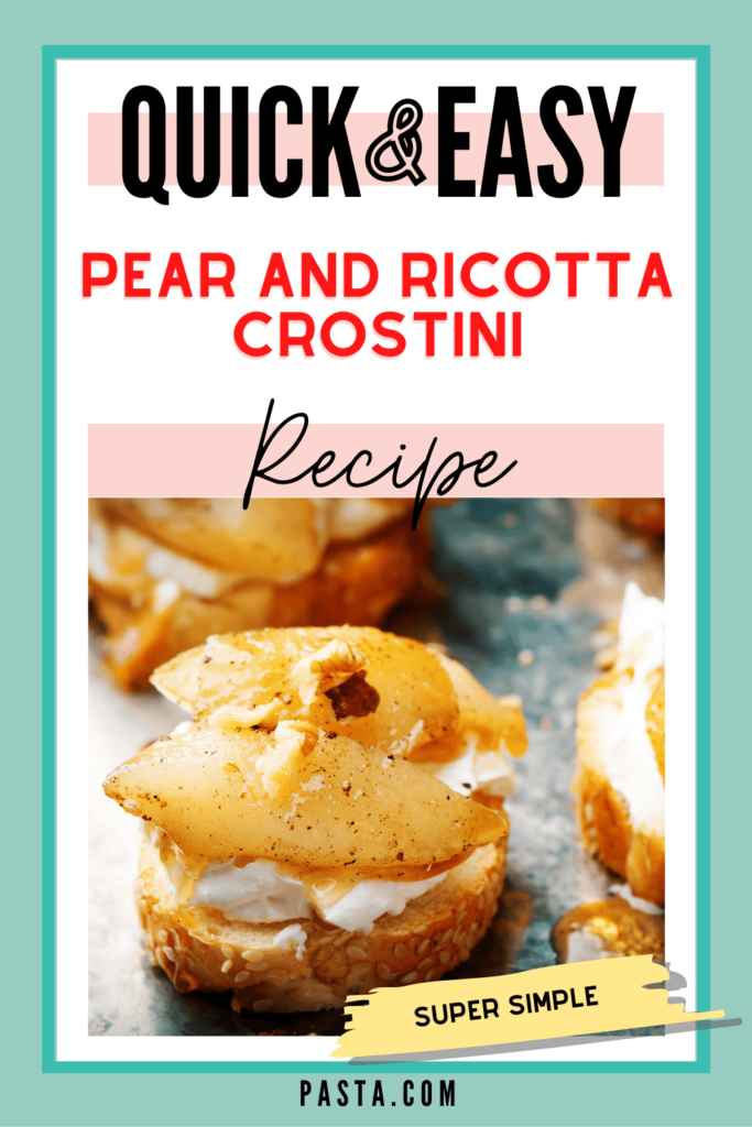 Pear and Ricotta Crostini Recipe