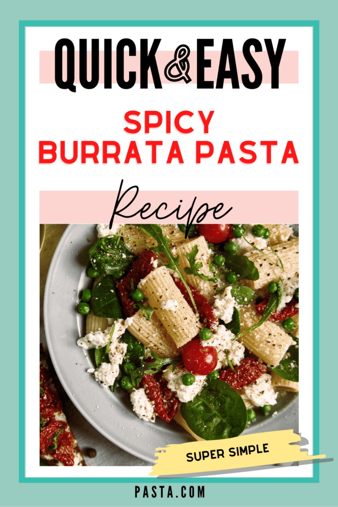 Spicy Burrata Pasta Recipe