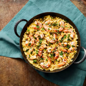 One Pan Butter Shrimp with Orzo