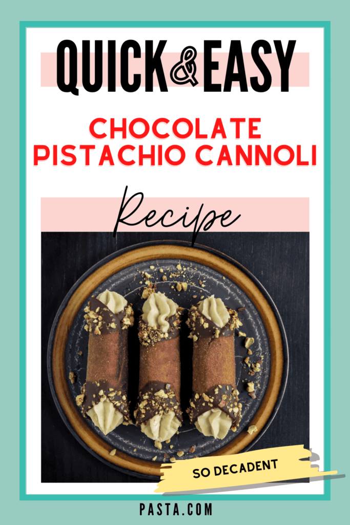 Chocolate Pistachio Cannoli Recipe