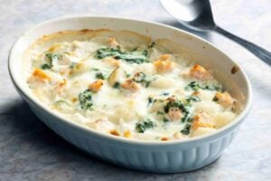 Creamy Baked Gnocchi with Butternut Squash and Spinach