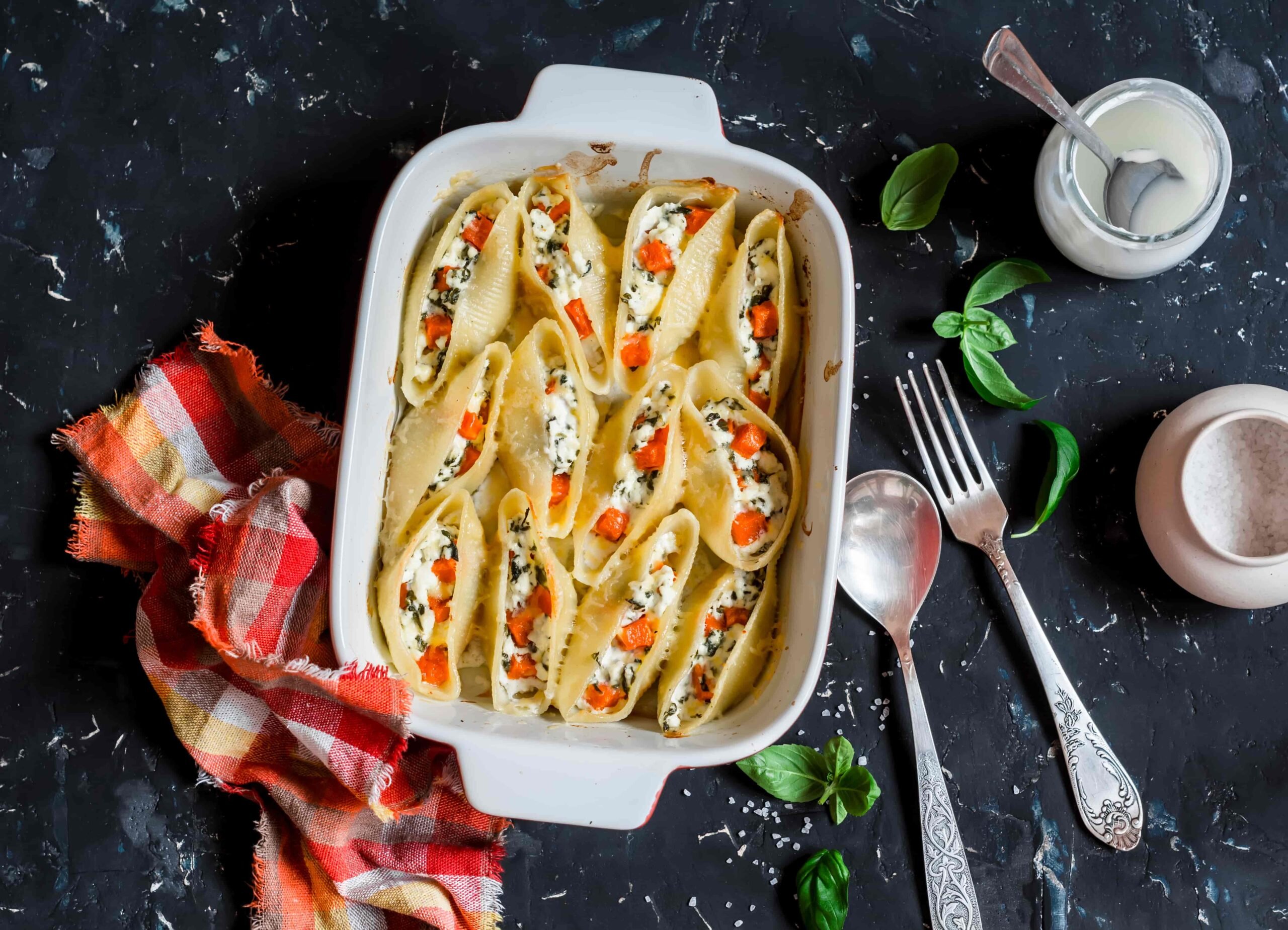 Pumpkin Ricotta Stuffed Shells